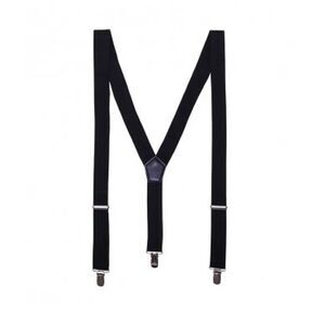 Premier Mens Clip On Braces / Black
